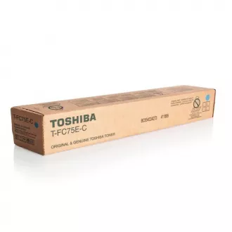 Toner Toshiba T-FC75E-C, cyan (azúrový)