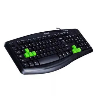 E-blue Elated klávesnica drôtová (USB) US, čierna, DOPREDAJ E-blue Elated klávesnica drôtová (USB) US, čierna, DOPREDAJ