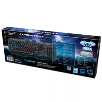 E-blue Cobra EKM746 klávesnica káblová (USB) CZ/SK, čierna, DOPREDAJ