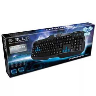 E-blue Cobra EKM746 klávesnica káblová (USB) CZ/SK, čierna, DOPREDAJ
