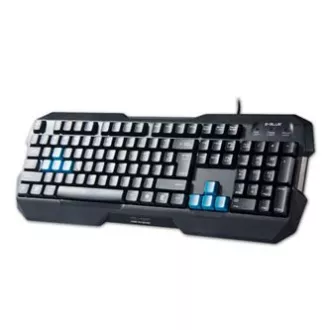 E-blue Polygon klávesnica káblová (USB) US, čierna, DOPRODEJ