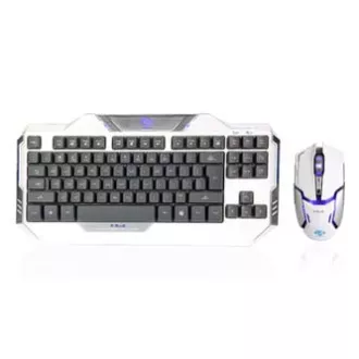 E-blue Auroza sada klávesnica káblová (USB) US, biela s optickou hráčskou myšou, herná E-blue Auroza sada klávesnica káblová (USB) US, biela s optickou hráčskou myšou, herná