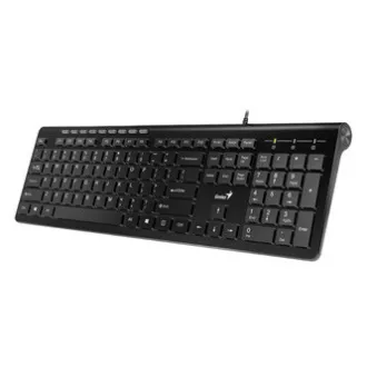 Genius Slimstar 230 klávesnica káblová (USB) US, čierna