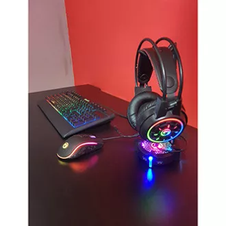 Marvo CM305 RGB sada klávesnica káblová (USB) US, čierna s hernou myšou a sluchátkami, herná, membránová typ RGB podsvietená Marvo CM305 RGB sada klávesnica káblová (USB) US, čierna s hernou myšou a sluchátkami, herná, membránová typ RGB podsvietená