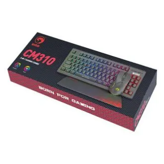 Marvo CM310 CZSK RGB sada klávesnica drátová (USB) CZ/SK, čierna s hernou myšou a podložkou, herná, membránová typ podsvietená, DO Marvo CM310 CZSK RGB sada klávesnica drátová (USB) CZ/SK, čierna s hernou myšou a podložkou, herná, membránová typ podsvietená, DO