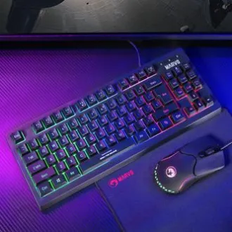 Marvo CM310 CZSK RGB sada klávesnica drátová (USB) CZ/SK, čierna s hernou myšou a podložkou, herná, membránová typ podsvietená, DO Marvo CM310 CZSK RGB sada klávesnica drátová (USB) CZ/SK, čierna s hernou myšou a podložkou, herná, membránová typ podsvietená, DO