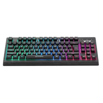 Marvo CM310 EN RGB sada klávesnica káblová (USB) US, čierna s hernou myšou a podložkou, herná, membránová typ podsvietená