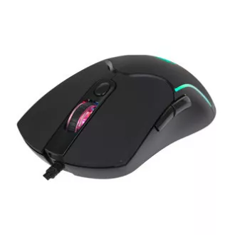 Marvo CM310 EN RGB sada klávesnica káblová (USB) US, čierna s hernou myšou a podložkou, herná, membránová typ podsvietená