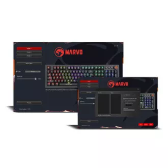 Marvo KG917 klávesnica káblová (USB) US, čierna mechanická