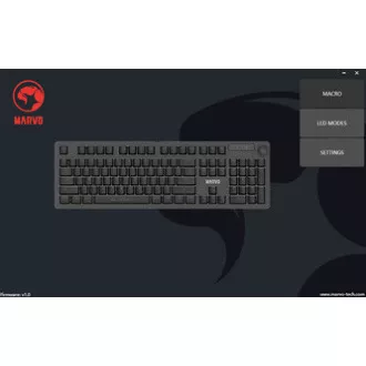 Marvo KG954 EN klávesnica káblová (USB) US, čierna mechanická