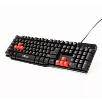 Red Fighter K1 klávesnica káblová (USB) US, čierna