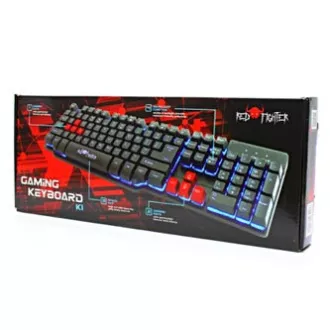 Red Fighter K1 klávesnica káblová (USB) US, čierna