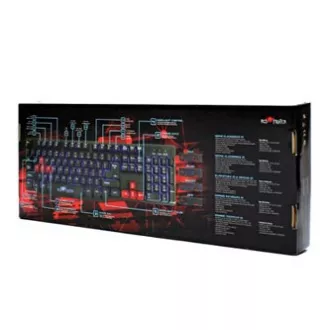 Red Fighter K1 klávesnica káblová (USB) US, čierna