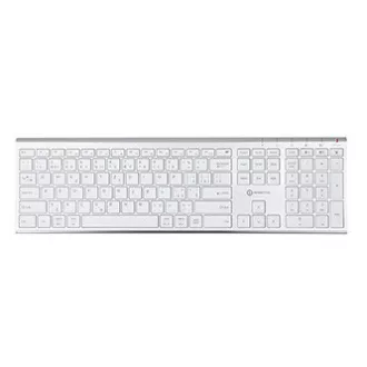 Powerton LIFE ULTRASLIM Klávesnica bezdrôtová CZ/SK, striebra