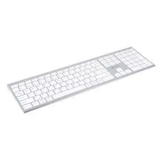 Powerton LIFE ULTRASLIM Klávesnica bezdrôtová CZ/SK, striebra