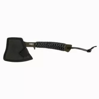Neo Tools kempingová sekera 63-118, celková hmotnosť 266g, dĺžka sekery 26cm