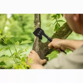 Neo Tools kempingová sekera 63-118, celková hmotnosť 266g, dĺžka sekery 26cm