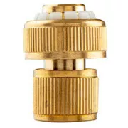 NEO TOOLS rýchlospojka s funkciou STOP materiál mosadz, 3/4", zlatá, 15-733