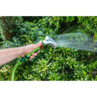 Verto pištoľový rozprašovač plynulá regulácia vody palcom, 1/2", zelený, 15G708