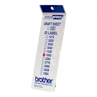 Štítky pre razítka Brother, ID1850, 18x50mm, 12ks, s priehľadnou krytkou Štítky pre razítka Brother, ID1850, 18x50mm, 12ks, s priehľadnou krytkou