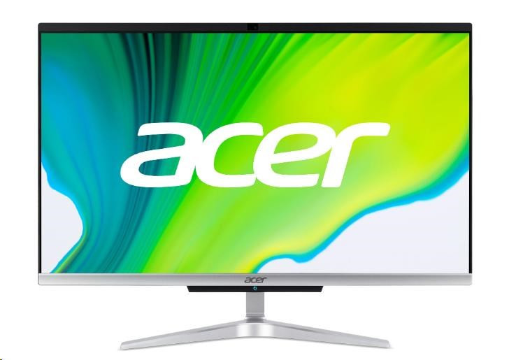 ACER PC AiO (C24-1700 WubCi51235U)-Core i5-1235U, 23, 8", 8GBDDR4, 256GBSSD, UHD Graphics, Windows11Pro, Strieborná