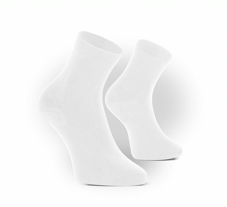 Bambusové ponožky Bamboo medical antibakterial, 3 páry biele veľ. 43-46 | 8010-43-46