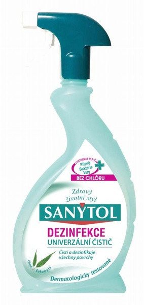 Dezinfekcia univerzal Sanytol professional sprej eukalyptus 750ml