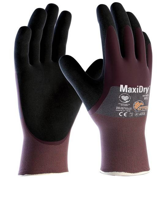 ATG® máčané rukavice MaxiDry® 56-425 07/S | A3114/07
