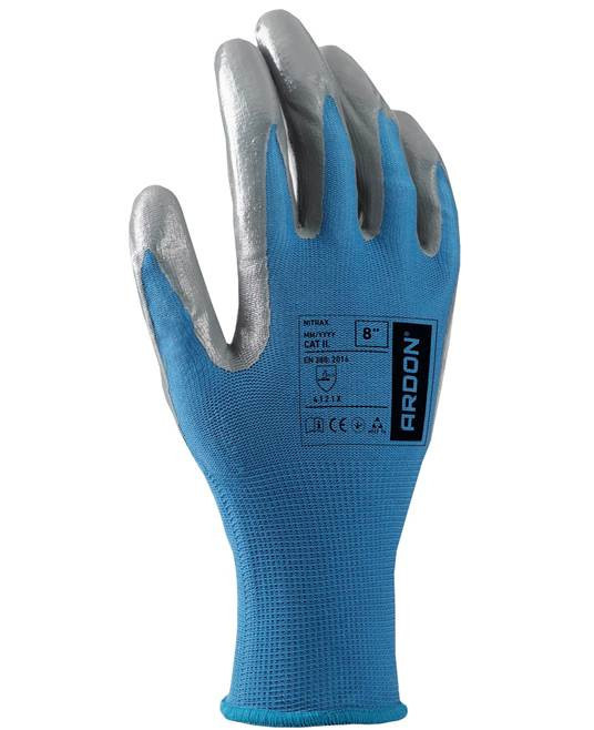 Máčané rukavice ARDON®NITRAX 08/M - s predajnou etiketou | A9057/M