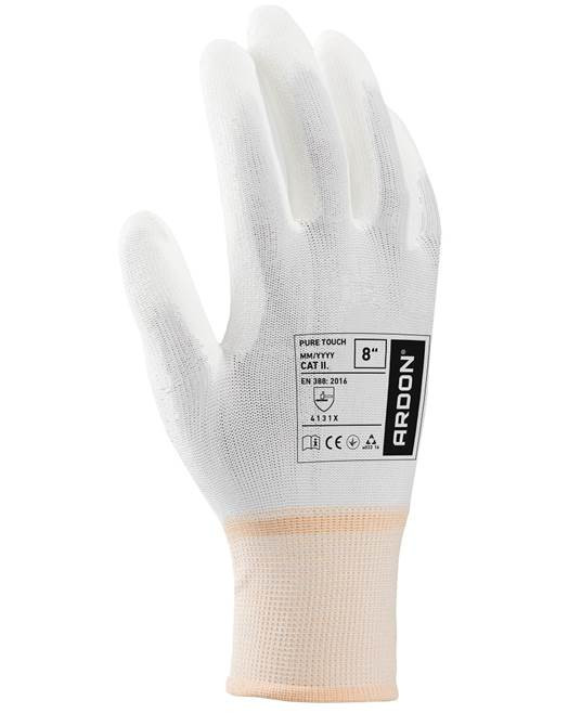 Máčané rukavice ARDON®PURE TOUCH WHITE 07/S | A8008/07