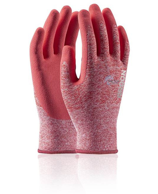 Máčané rukavice ARDON®NATURE TOUCH 07/S - s predajnou etiketou - ružové | A8083/07-SPE