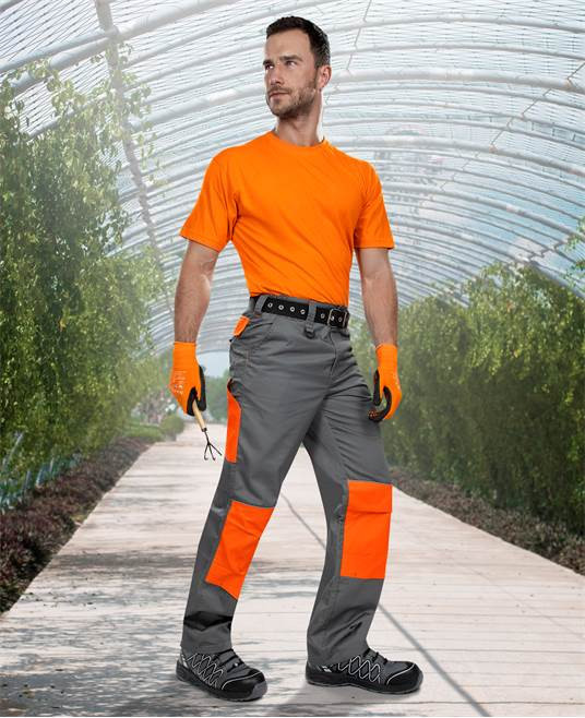 Nohavice ARDON®2STRONG šedo-oranžové | H9601/50