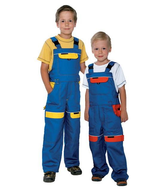 Detské nohavice s trakmi ARDON®COOL TREND modro-červené | H8702/116