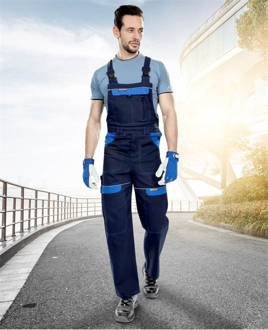 Nohavice s trakmi ARDON®COOL TREND tmavo modré-svetlo modré | H8420/56