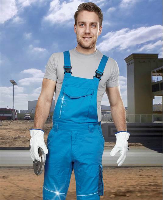 Nohavice s trakmi ARDON®SUMMER modré skrátené | H6118/XL