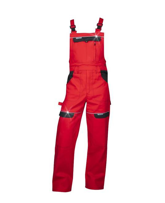 Nohavice s trakmi ARDON®COOL TREND červené skrátené | H8131/S