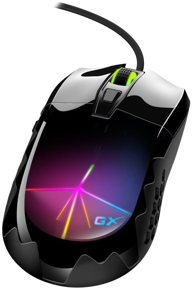 GENIUS myš GX GAMING Scorpion M715, drôtová, 3D RGB podsvietenie, 800-7200 dpi, USB, 6 tlačidiel, čierna