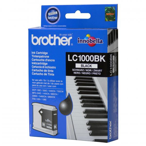BROTHER LC-1000 - originálna cartridge, čierna, 500 strán