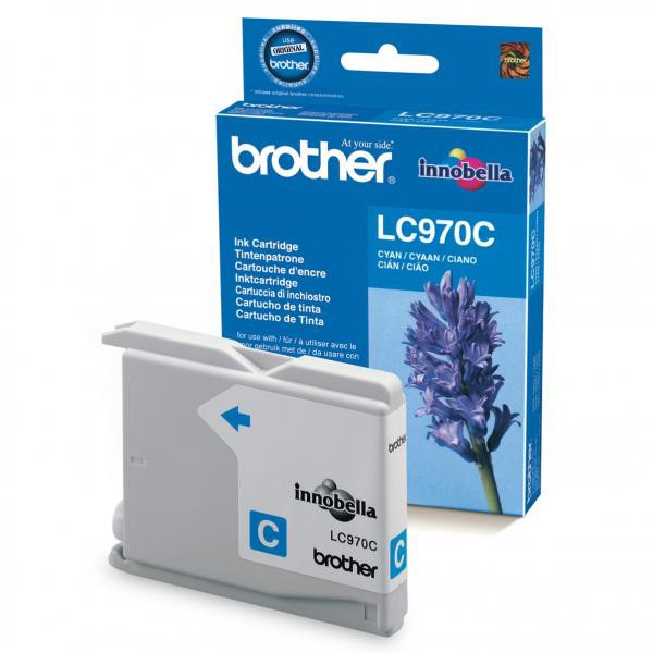 BROTHER LC-970 - originálna cartridge, azúrová, 300 strán