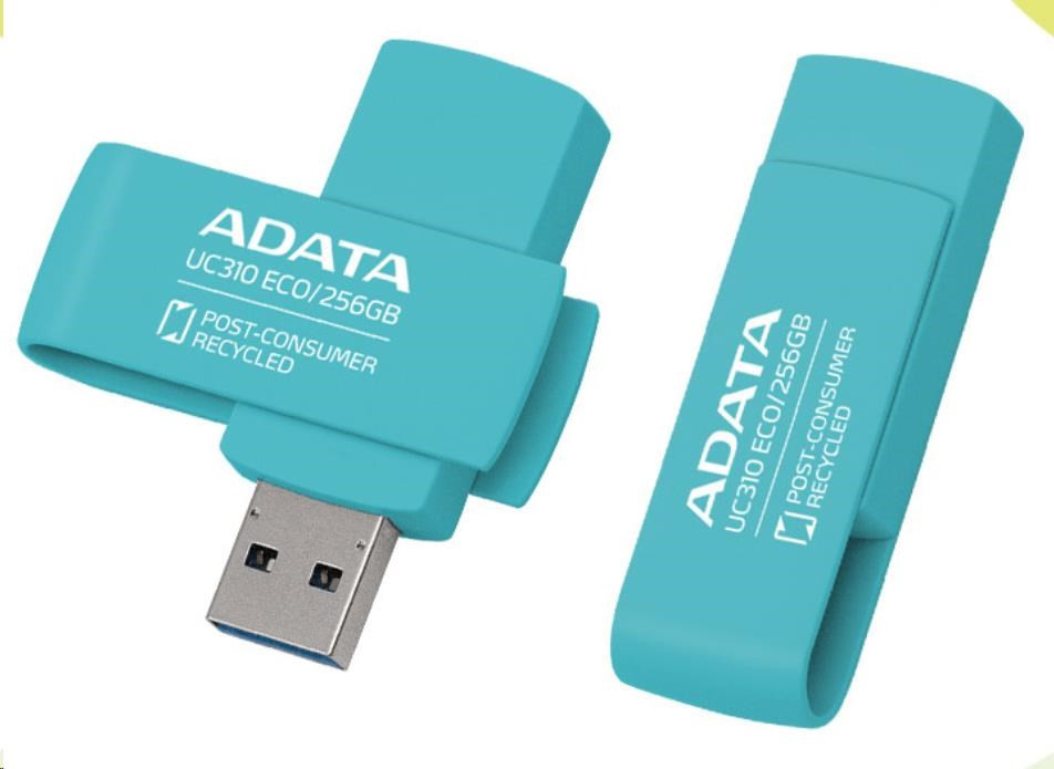 ADATA Flash Disk 64 GB UC310 ECO, USB 3.2, modrá