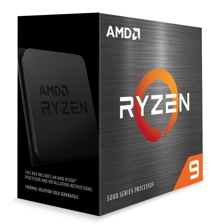 AMD cpu Ryzen 9 5900X AM4 Box (12core, 24x vlákno, 3.7GHz / 4.8GHz, 64MB cache, 105W), bez chladiča