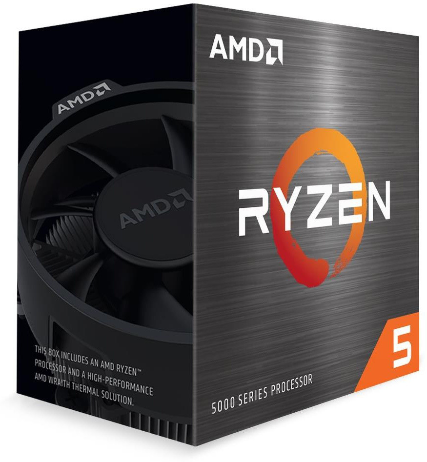 AMD cpu Ryzen 5 5600X AM4 Box (6core, 12x vlákno, 3.7GHz / 4.6GHz, 32MB cache, 65W), s chladičom Wraith Stealth