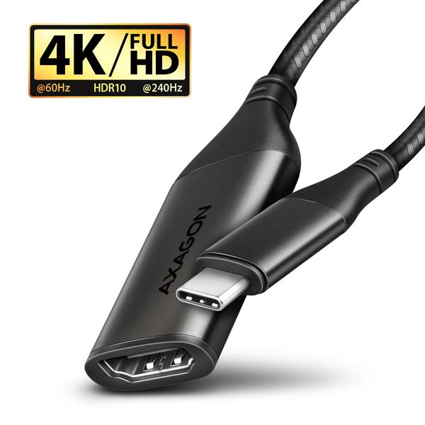 Fotografia produktu: AXAGON RVC-HI2M, USB-C -> HDMI 2.0a redukcia / adaptér, 4K/60Hz HDR10