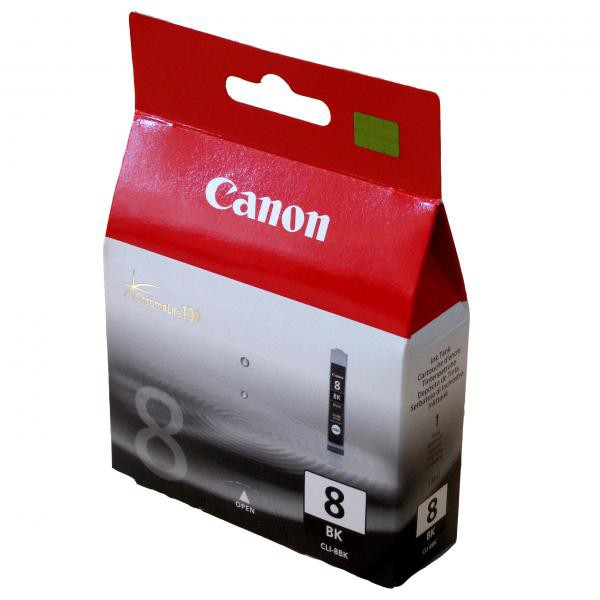 CANON CLI-8 (0620B029), originálna cartridge, čierna, 13ml, Pre tlačiareň: CANON MP800, CANON MP970, CANON PIXMA IP4300, CANON PIXMA IP4500, CANON