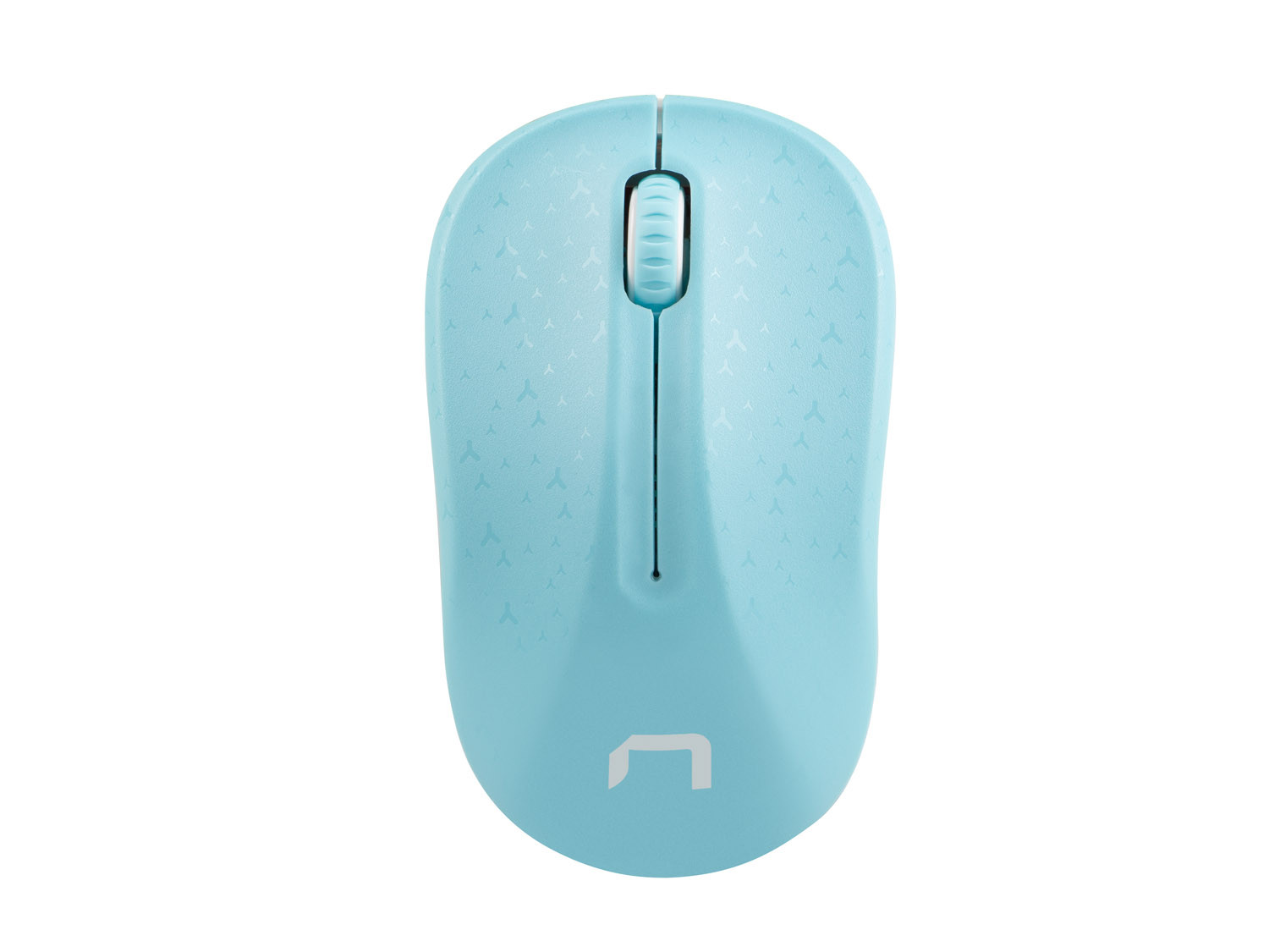Natec optická myš TOUCAN/1600 DPI/Cestovná/Optická/Bezdrôtová USB/Biela-modrá