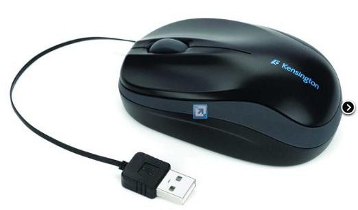 Kensington mobilná myš Pro Fit™ so zvinovacím USB káblom