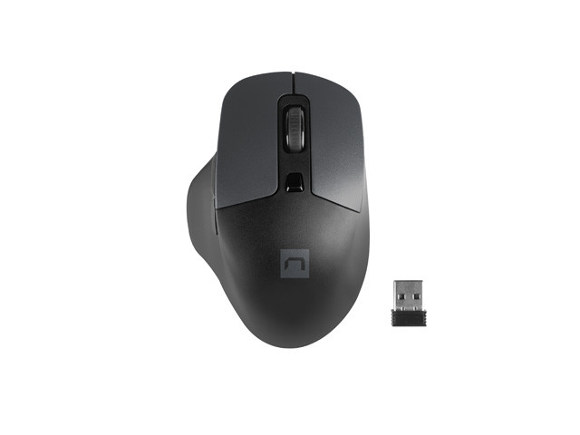 Natec optická myš BLACKBIRD 2/1600 DPI/Kancelárska/Optická/Bezdrôtová USB/Čierna