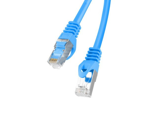LANBERG Patch kábel CAT.6 FTP 0.25M modrý Fluke Passed