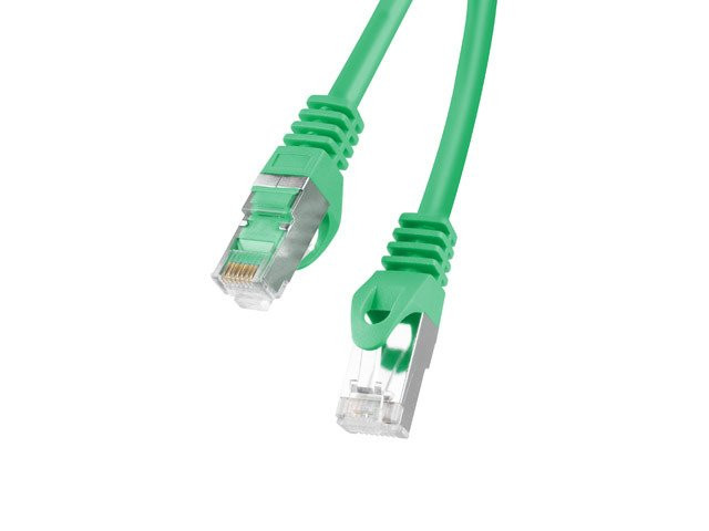 LANBERG Patch kábel CAT.6 FTP 0.5M zelený Fluke Passed