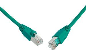 SOLARIX patch kábel CAT5E SFTP PVC 3m zelený snag-proof